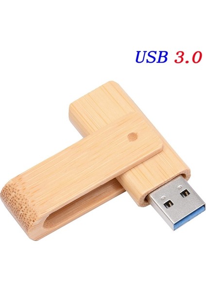 Bambu 32GB Jaster USB 3.0 Lazer Gravür Logo Özelleştirilmiş Ahşap Dönebilen USB Flash Sürücü Pendrive 4gb 8gb 16GB 32GB Hafıza Çubuğu Hediye (Yurt Dışından)