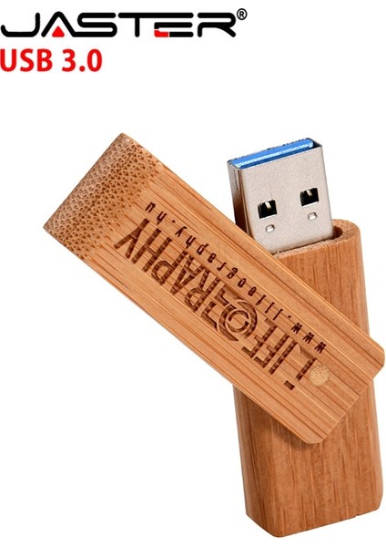 Bambu 32GB Jaster USB 3.0 Lazer Gravür Logo Özelleştirilmiş Ahşap Dönebilen USB Flash Sürücü Pendrive 4gb 8gb 16GB 32GB Hafıza Çubuğu Hediye (Yurt Dışından) indirimleri