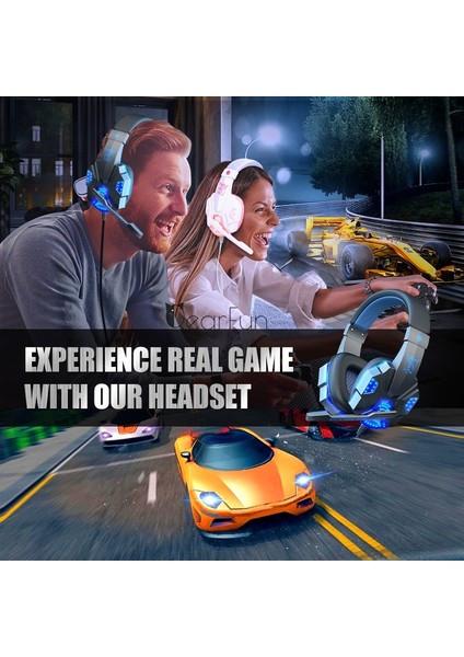Beyaz Pembe Pc Dizüstü Qearfun Yeni Pembe Kulaklıklar Pc Kızlar Için Oyun Kulaklığı Mikrofon Gamer Için Ps4 Windows Xp/7/8/10 Dizüstü Bilgisayar Telefon (Yurt Dışından) indirimleri