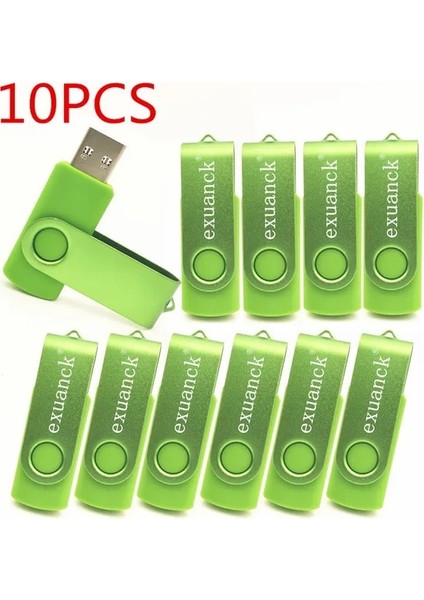 Açık Yeşil 4gb 10 Adet/grup 2.0 USB Flash Kalem Sürücü Metal + Plastik Renkli USB Sticks 64GB 128GB 4gb 8gb 16GB 32GB USB Pendrive Özel Logo Ücretsiz (Yurt Dışından)