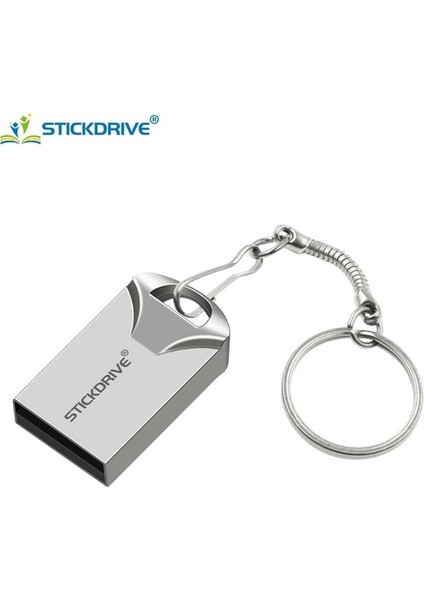 Gümüş 64GB Süper Mini Pendrive 16GB USB Flash Sürücü 32GB 64GB 128GB Minik Kalem Sürücü Depolama Aygıtı Basit Modern Hafıza Çubuğu U Disk (Yurt Dışından)