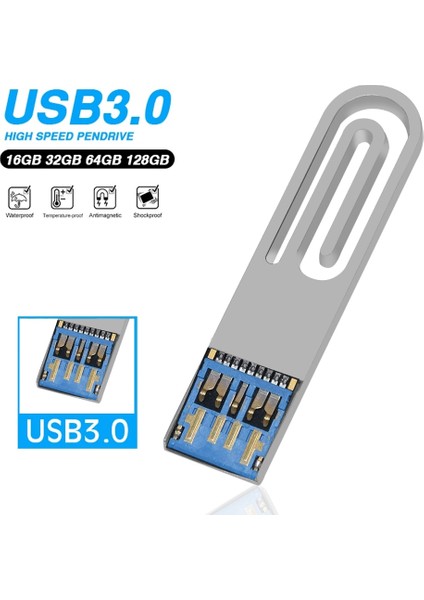 Gümüş USB 3.0 32GB USB 3.0 Kalem Sürücü 128GB USB Flash Sürücü 4gb 8gb 16GB 32GB 64GB Pendrive USB Anahtarlık ile Su Geçirmez Çubuk Flash Sürücü (Yurt Dışından) fiyatları