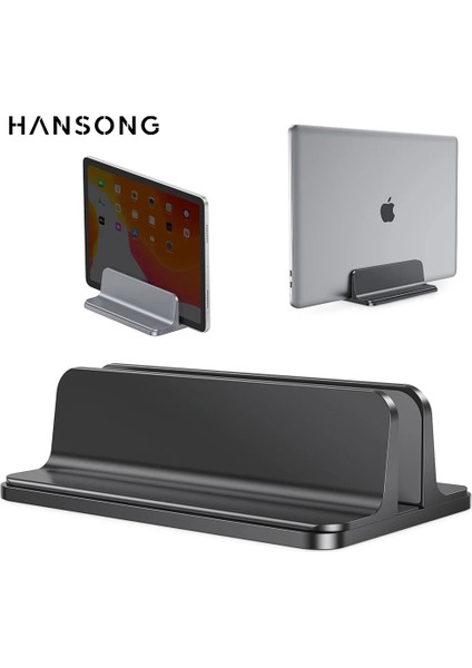 MacBook Alüminyum Stand Için Siyah Dikey Dizüstü Bilgisayar Sehpası, Ayarlanabilir Dock Boyutuyla Tüm MacBook Yüzeylerine Uygun Chromebook Dizüstü Bilgisayarlar Tutucu (Yurt Dışından) fiyatları
