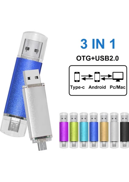 Turuncu 64GB Mikro Otg USB Flash Sürücü 4gb 8gb 16GB 64GB 32GB Pendrive Bilgisayar Memory Stick Android Akıllı Telefon Adaptörleri Depolama Aygıtları (Yurt Dışından)
