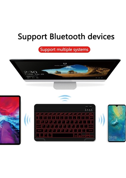 Nobacklight Addmouse Arkadan Aydınlatmalı Bluetooth Kablosuz Klavye Rusça Fransızca Ispanyolca Kore Portekizce iPad Huaweı Lenovo Samsung Telefon Tablet (Yurt Dışından)