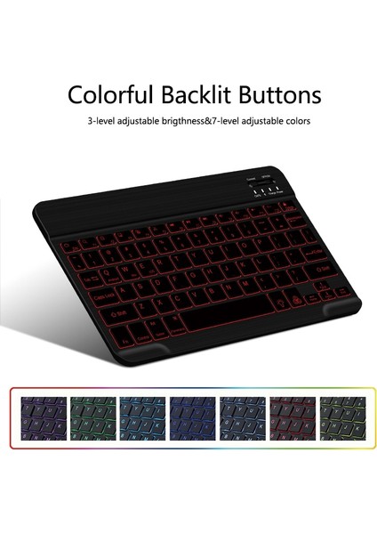 Nobacklight Addmouse Arkadan Aydınlatmalı Bluetooth Kablosuz Klavye Rusça Fransızca Ispanyolca Kore Portekizce iPad Huaweı Lenovo Samsung Telefon Tablet (Yurt Dışından)