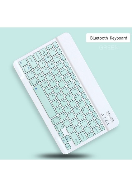 Yeşil 1 Bluetooth Klavye Kablosuz Fare Pad Pro 11 2021 12.9 10.5 10.2 Air 4 Huawei Xiaomi Için Iso Için: Android Windows Klavye (Yurt Dışından)