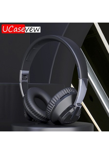 T Mavi Kablosuz Bluetooth Kulaklık Katlanabilir Stereo Bas Kulaklık Müzik Oyunu Kask Hediye Mic ile Dizüstü Bilgisayar Için USB Bluetooth Adaptörü Telefon (Yurt Dışından)