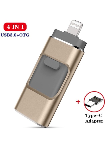 Pembe Göndermek Tip C 8 GB USB Flash Sürücü 128G Usb3.0 Pendrive iPhone Xs Için Max x 8 7 6 iPad 8/16/32/64/128 256 GB Memory Stick USB Anahtar Mfi Kalem Sürücü (Yurt Dışından)