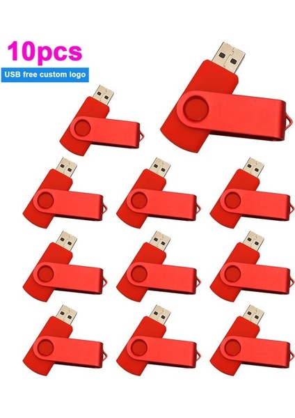 Kırmızı USB 2.0 512M x 10 Adet 10 Adet/grup USB Flash Sürücü 64GB Kalem Sürücü 512MB 1gb 2gb 4gb 8gb 16GB Pendrives USB Stick 32GB Memory Stick Ücretsiz Özel Logo Hediye (Yurt Dışından)