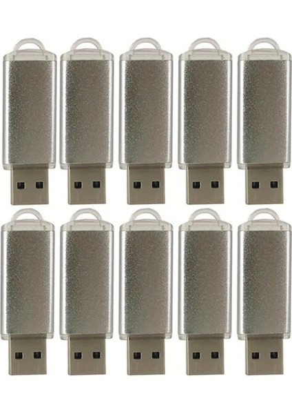 Gümüş 512 MB USB 2.0 10 Adet/grup Metal USB Flash Kalem Sürücü 32 GB 4 GB 16 GB Pendrive 64 GB Müzik Albümü Bellek USB Sopa 512 MB USB Hediye Ücretsiz Özel Logo (Yurt Dışından)