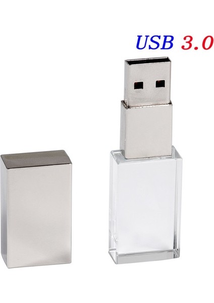32 GB Jaster Şeffaf Cam USB 3.0 Araba Logosu USB Kalem Sürücü 4 GB 16 GB 32 GB 64 GB USB Flash Sürücü, Bellek Sürücüsü Çubuk Kalem/araba Hediye (Yurt Dışından)