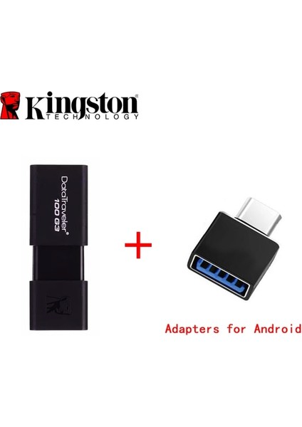 DT100G3-A 32GB Kingston Yeni USB Flash 16GB 32GB 64GB Siyah DT104 Flash Bellek Araba Taşınabilir Cle USB Kalem Disk Sopa DT100G3 Usb3.0 Flash Sürücü (Yurt Dışından)