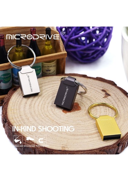 Gümüş 8 GB 10 Adet Mini USB Flash Sürücü Su Geçirmez USB Sopa 32 GB 16 GB 8 GB Süper Minik Kalem Sürücü Gerçek Kapasite Pendrive Memory Stick U Disk (Yurt Dışından)