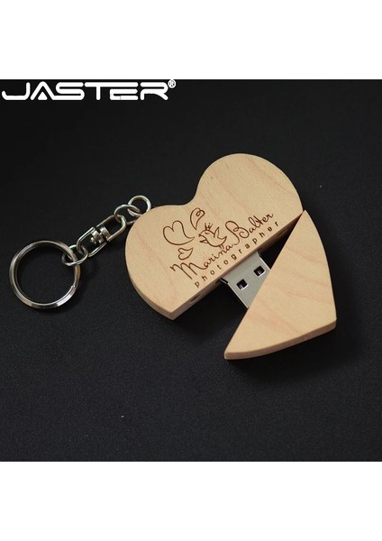 Demir Kutulu Akçaağaç 32 GB 5 Adet/grup Demir Kutu Memory Stick Ahşap Kalp USB Flash Sürücü Ücretsiz Özel Logo Kalem Sürücü 128 GB 64 GB 32 GB Fotoğraf Düğün Hediyesi (Yurt Dışından)