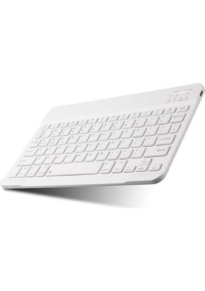 10IN Siyah Klavye Ajıuyu Mini Bluetooth Klavye Kablosuz Klavye Telefon Tablet Için Şarj Edilebilir Huawei Xiaomi Samsung Android Ios Windows Için (Yurt Dışından)