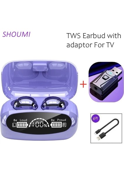 M32 Adaptörlü Tws Telefonlar Kablosuz Kulaklık Bluetooth Kulaklık 6 Saat Oynamak Cvc 8.0 Kulak Içi Spor Kulaklıklar Tv Dizüstü Oyun Için Mic ile USB Adaptörü (Yurt Dışından) fiyatları