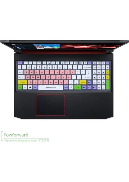 Candypink 15.6 "acer Nitro 5 Oyun Dizüstü Bilgisayarı AN515-43 AN515-44 AN515-54 AN715-51 AN515 43 54 An 515 43 Laptop Klavye Kapak Koruyucu (Yurt Dışından)