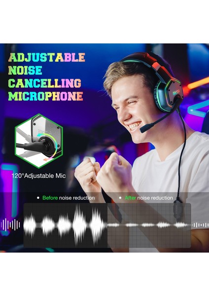 E1000 Kırmızı Kutu ile Eksa Pc Oyun Kulaklığı Gamer E1000 USB 7.1 SURROUND/E1000S Ps4 Xbox One Dizüstü Bilgisayar Için Mikrofonlu 3.5mm Stereo Kablolu Kulaklıklar (Yurt Dışından) indirimleri