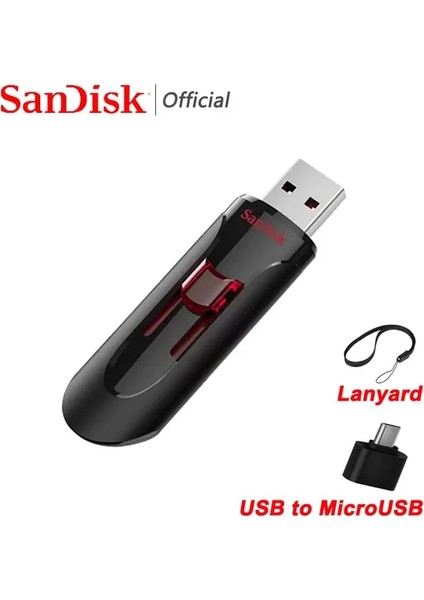Microusb Ekleyin 64GB Sandisk Orijinal Flash Bellek USB Pendrive 64GB USB Flash Sürücü 32GB Anahtar USB 16GB USB Çubuk 128GB Mini U 256GB Pc Için USB Bellek (Yurt Dışından)