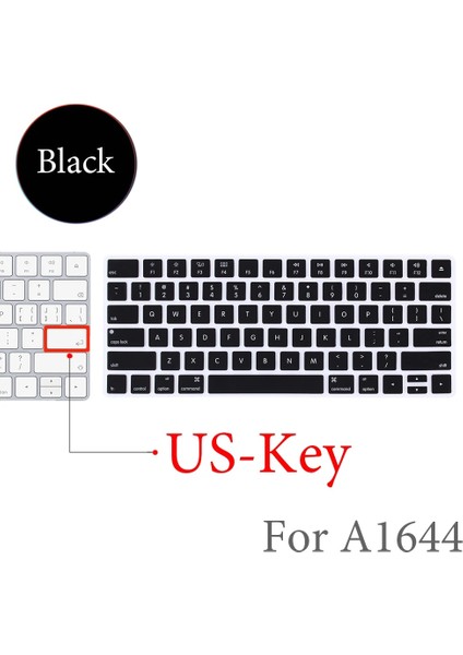 Ab-Anahtar-C Gökkuşağı Degrade Sihirli Klavye Kapağı Silikon Cilt Koruyucu Film Apple Magic Keyboard 2 2015 A1644 Abd/ab Klavye Sürümü (Yurt Dışından)