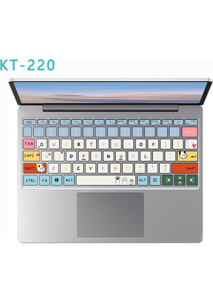 KT-222 Yüzey Dizüstü 3/2 Klavye Çıkartmalar Tuşları Mektup Microsoft Dizüstü Pro7 Tablet Karikatür Anime Yaratıcılık Sevimli Koruyucu Film (Yurt Dışından)