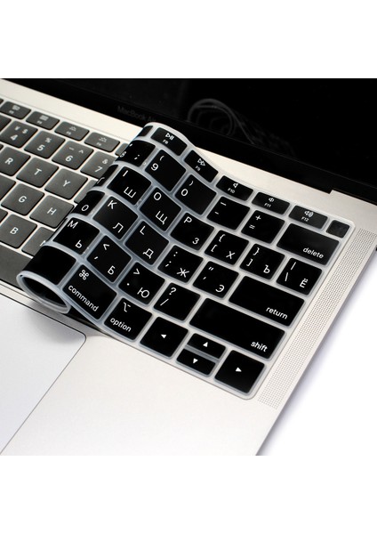 Hava 11.6 A1370 A146 Rusça Silikon Klavye Kapak Macbook Air 12 13 14 15 16 Pro Dokunmatik Çubuk A1932 A2338 A1706 A2159 A2485 A2681 Koruyucu Cilt (Yurt Dışından)