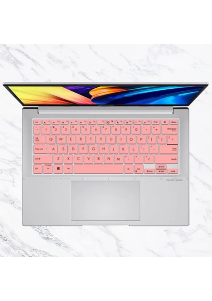 Fadepurple Silikon Klavye Kapak Koruyucu 2022 Asus Zenbook 14 OLED 2022 UX3402 UX3402ZA UM3402YA UM3402 Ya Ux UM3402 Za Dizüstü Bilgisayar (Yurt Dışından)