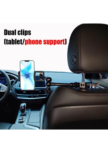 Kısa 4-11 Inç Tablet Araç Tutucu Sihirli Kol Kelepçesi 1/4 "adaptör Için iPad Arka Koltuk Destekçisi Halkalı Telefon Kılıfı Tablet Aksesuarları Arabada (Yurt Dışından) modelleri