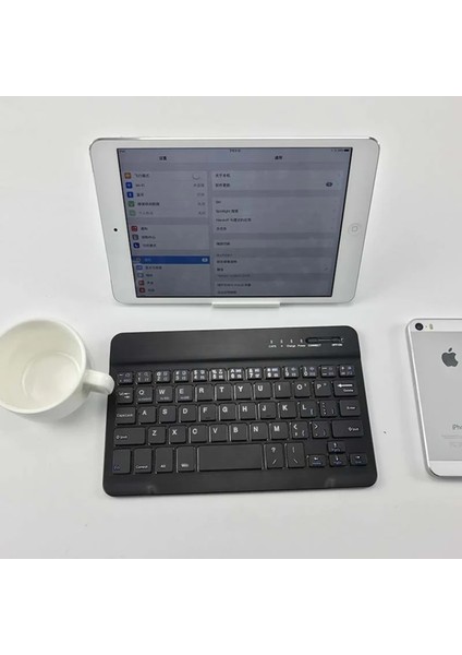 06 Tablet Klavyeler Klavye Şarj Kablosu Ipad Evrensel Deri Kılıf Apple Ipad Windows Android Ios 7 Inç/10 Inç (Yurt Dışından)