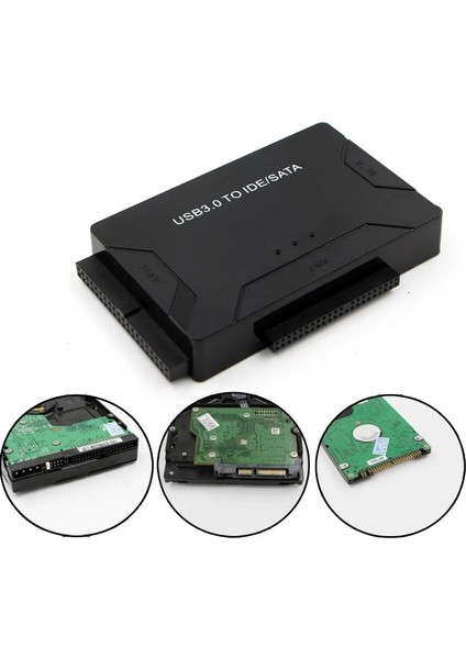 Ab Adaptörü 100 cm USB 3.0 Sata Ide 3 Kablo Sata USB Adaptör Desteği 2.5/3.5 Inç Harici SSD HDD Dönüştürücü Kablosu Pc Macbook Için Sabit Disk (Yurt Dışından)