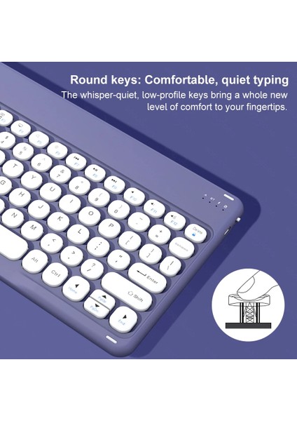Yeşil Bluetooth Klavye Kablosuz Klavye ve Fare Teclado iPad 10TH 2022 Xiaomi Samsung Huawei Tablet Android Ios Windows (Yurt Dışından)