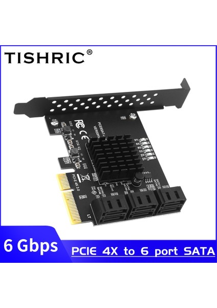 1x Ila 4 Sata Tıshrıc Pcıe Pcı E Sata 4x 1x Ila 2/6/10 Bağlantı Noktaları Sata 3.0 Denetleyici Pci Express Çarpan Genişletme Kartı 6 Gbps Ek Kart Yükselticisi (Yurt Dışından)