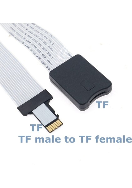 Tf M Tf F 48 cm Yeni 60 cm Tf Erkek Kadın Mikro Sd Kadın Erkek Kart Okuyucu Uzatma Adaptör Kablosu Genişletici Araba Gps Telefon Tv Kamera (Yurt Dışından)