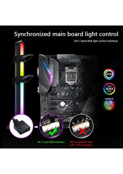 Beyaz Grafik Kartı Standı Çerçeve Tutucu Braketi Masaüstü 5 V 3pin Argb Ekran Kartı Gpu Brace Desteği Şasi Anakart Için (Yurt Dışından) modelleri