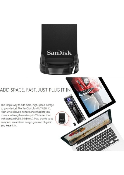16GB Sandisk CZ430 Ultra Fit 64GB USB 3.1 Flash Sürücü 130MB/S'YE Kadar Okuma 128GB Mini Kalem Sürücü Yüksek Hızlı USB 3.1 USB Bellek 32GB 16GB (Yurt Dışından) modelleri