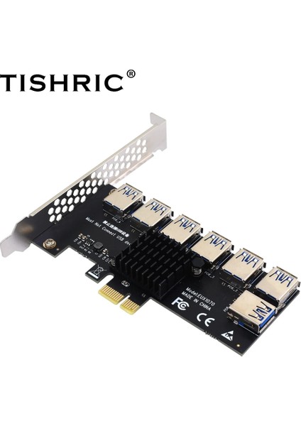 Siyah 1to5 Hub Tıshrıc Altın Pcıe Pcı-E Yükseltici Kart 1 Ila 4 USB 3.0 Çoğaltıcı Hub X16 Pcı Express 1x 16X Adaptörü Bitcoin Eth Madencilik Madenci (Yurt Dışından)