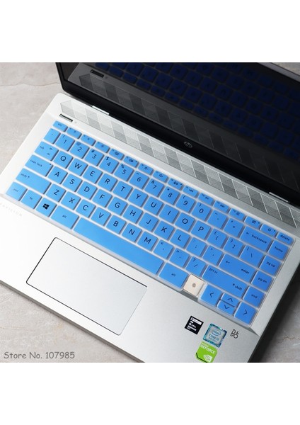 Degrade Gök Mavisi Silikon Klavye Kapak Koruyucu Cilt Için Hp Envy X360 2020 Dokunmatik Ekran 2-In-1 Dizüstü Bilgisayar 13-Ba 13-BA0999NZ 13-BA0085NR 13-BA0007TX (Yurt Dışından) indirimleri