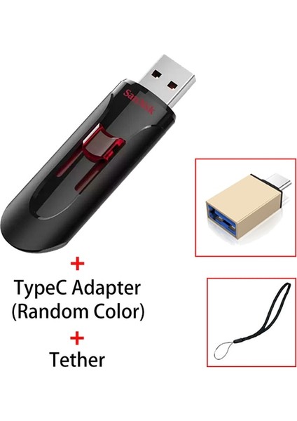 CZ600 B 32GB Sandisk Pendrive 128GB 64GB 32GB 256GB USB Flash Sürücü 32 64 128 16 GB Kalem Sürücü 3.0 USB Sopa Disk Telefon Için Anahtar Bellek (Yurt Dışından)