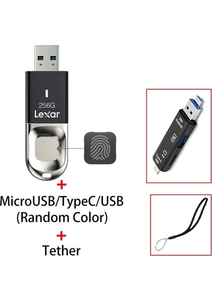 Add Multiunction 32GB Lexar F35 Parmak Izi Kilidini Açma Pendrive 64GB 3.0 USB Flash Sürücü 128GB U Disk 32GB 256GB Kalem Sürücüsü Metal Şifreli Pc Için Korur (Yurt Dışından)