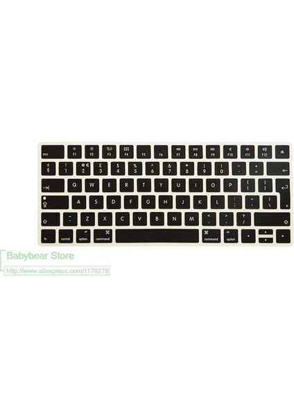 Siyah Apple Magic Keyboard Için Silikon Klavye Kapak Koruyucu Magic Keyboard Için Euro Ab Ingilizce Avrupa Sihirli Kablosuz Klavye (Yurt Dışından)