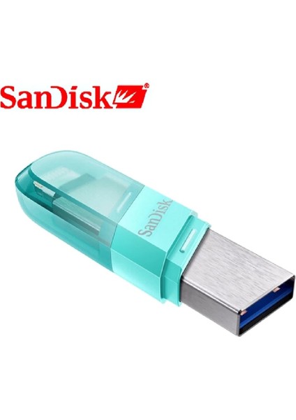 Siyah 64 GB Sandisk USB Flash Sürücü Ixpand Flip Otg Lightning USB 3.1 Çubuk 256 GB 128 GB 64 GB iPhone iPad ve USB Tip A Için Kalem Sürücü Mfi (Yurt Dışından)
