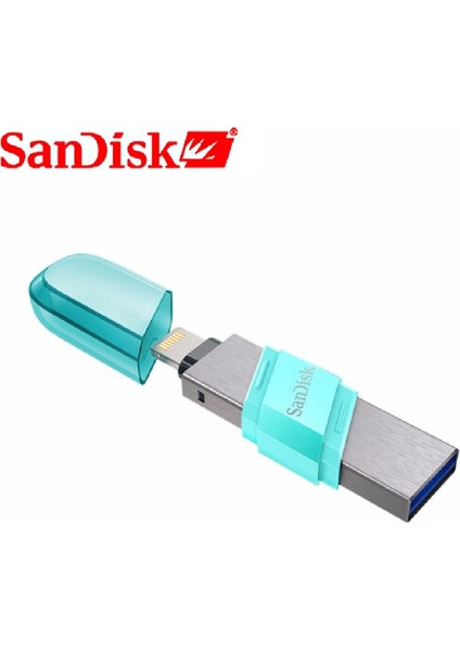 Siyah 64 GB Sandisk USB Flash Sürücü Ixpand Flip Otg Lightning USB 3.1 Çubuk 256 GB 128 GB 64 GB iPhone iPad ve USB Tip A Için Kalem Sürücü Mfi (Yurt Dışından)