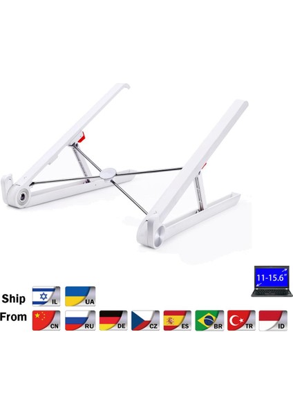 Hyvarwey X1 Kolay Katlanabilir 11-15.6 Inç Dizüstü Bilgisayar Tutucu Ultra Hafif Dizüstü Bilgisayar Standı Taşınabilir Dizüstü Bilgisayar Desteği (Yurt Dışından)
