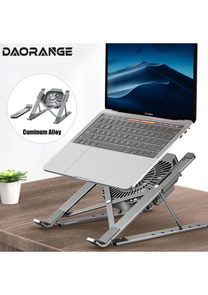 Fanlı Şerit Soğutma Fanlı Katlanabilir Dizüstü Bilgisayar Sehpası MacBook Air Pro Için Taşınabilir Isı Dağılımı Soğutucu Masaüstü Standı Dizüstü Bilgisayar Dell Tutucu (Yurt Dışından) fiyatları