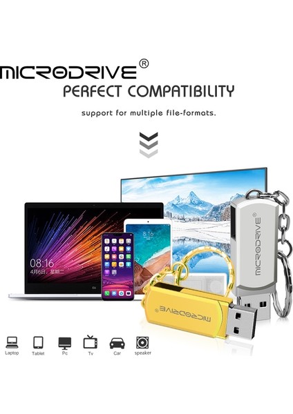 Altın 128 GB Metal USB Flash Sürücü 8 GB 16 GB 32 GB 64 GB 128 GB Kalem Sürücü Otg 8 16 32 64 128 GB Pendrive Memory Stick Sürücüler U Disk Su Geçirmez (Yurt Dışından)