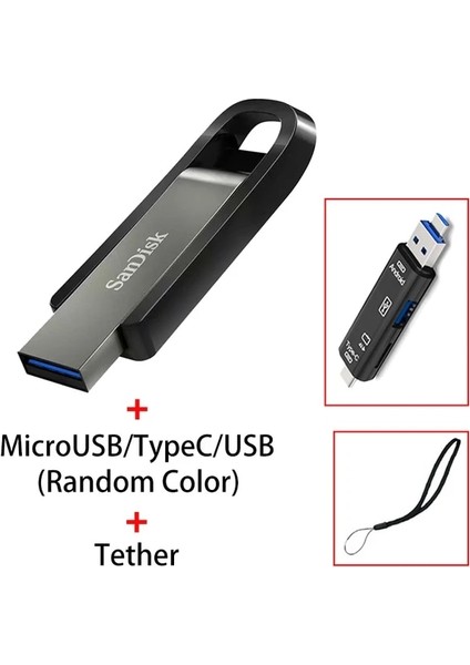 CZ810 Y211 128GB Sandisk 3.2 USB Flash Sürücü 64GB 256GB 128GB Yüksek Hız Maksimum 400M'YE Kadar Pendrive Kalem Sürücüsü Anahtar Bellekte USB Çubuk Disk (Yurt Dışından)