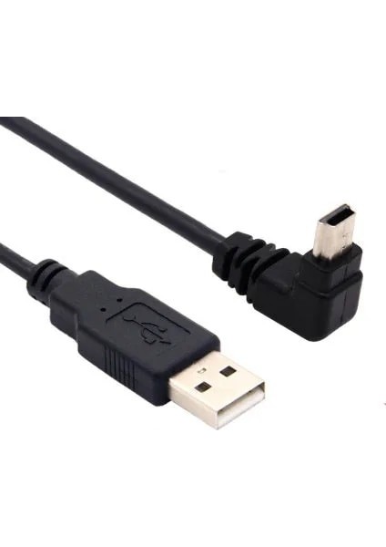 Aşağı 0.3m USB 2.0 Erkek - Mini USB Yukarı Aşağı Sol Sağ Açılı 90 Derece Kablo 0.25M 0.5m 1.8m 3m 5m Kamera Mp4 Tablet Için (Yurt Dışından) modelleri