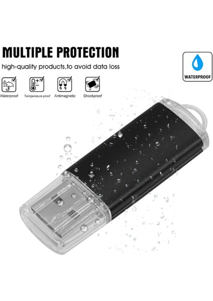 Siyah USB 2.0 1 GB x 10 Adet 10 Adet/grup USB Sopa Mini Kalem Sürücü USB Flash Sürücüler 128 GB Pendrive 64GB 32GB 16GB Metal Disk Cle USB Ücretsiz Özel Logo (Yurt Dışından)