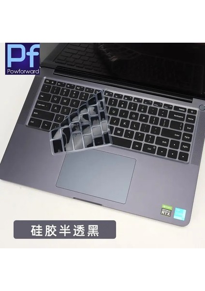 Almanca Siyah Rusça Ispanyolca Almanca Fransızca Ingilizce Xiaomi Mi Dizüstü Pro x 15 2021 15.6 Inç Silikon Klavye Kapağı Koruyucu Cilt (Yurt Dışından)
